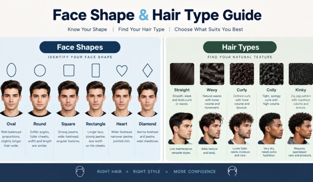 Face Shape & Hair Type Guide